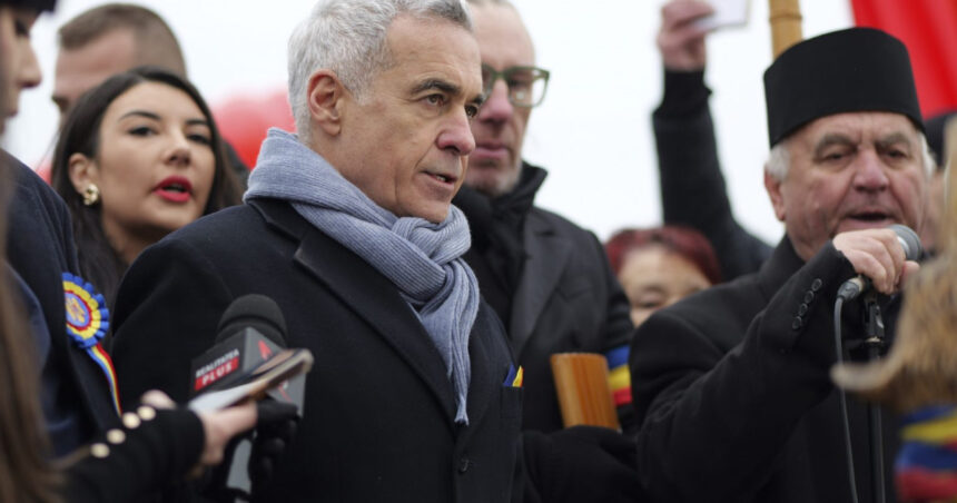 calin georgescu si zeci de sustinatori au mers in parcul carol din capitala fostul candidat la presedintie a depus o coroana de flori 6974b083ec875