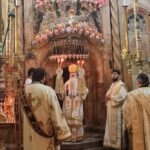 foto ips teodosie slujeste in aceasta noapte la biserica sfantului mormant dupa vizita la patriarhia ortodoxa a ierusalimului 696bc17b8e6fb