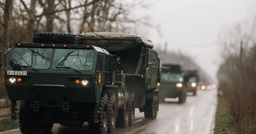 foto tehnica si vehicule militare pe soselele din bucuresti fortele terestre romane anunta deplasari pentru un exercitiu 6979da627cbf0