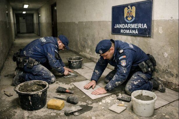 sindicatul diamantul subofiteri militari din gruparea de jandarmi mobile constanta pusi sa monteze gresie pe holurile unitatii 695b5f99158e2