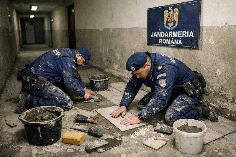 sindicatul diamantul subofiteri militari din gruparea de jandarmi mobile constanta pusi sa monteze gresie pe holurile unitatii 695b5f99158e2