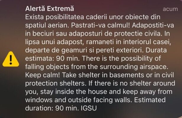 un nou mesaj ro alert a fost transmis locuitorilor din nordul judetului tulcea 6957bb8d5463a