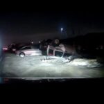 video doua autoturisme s au ciocnit la intrare in constanta unul s a rasturnat momentul surprins de o camera de bord 696eaac6682d3