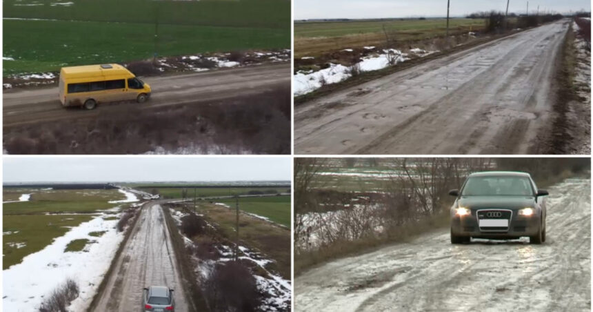video sat despartit de lume de un drum cu gropi cum arata soseaua de 13 kilometri care nu a fost asfaltata niciodata dezastru 6979a2239a337
