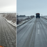 foto angajatii de la sc drumuri judetene constanta sa actioneaza cu material antiderapant in mai multe zone 69996ae8cd6f5