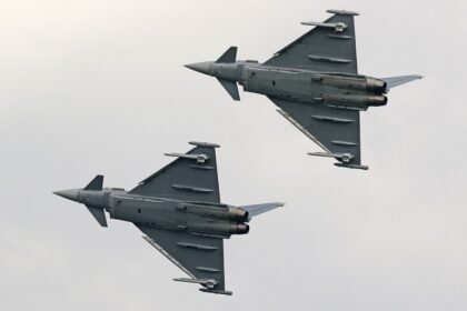 oficial de la mapn dupa ce doua drone au patruns in spatiul aerian national doua aeronave eurofighter typhoon din baza 57 aeriana de la mihail kogalniceanu ridicate de la sol 69a08b7c5c0c0