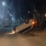 un autoturism s a rasturnat intr o intersectie din medgidia in urma unui accident 69a0ab208b555