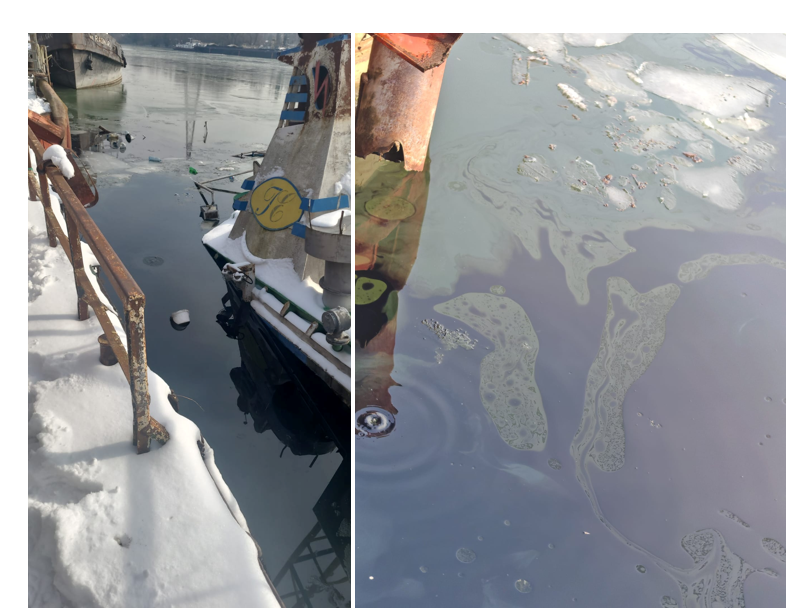 video alerta poluare pe dunare dupa scufundarea unui impingator 69835958d0ef2