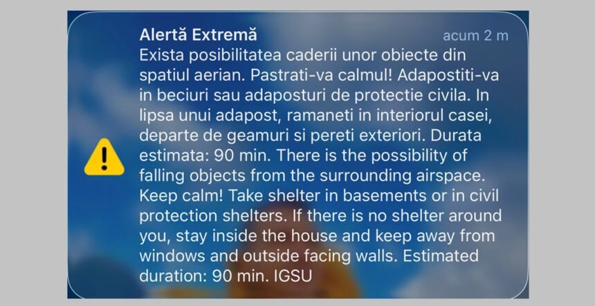a fost emis ro alert in judetul tulcea fortele aeriene au detectat o tinta in apropierea spatiului aerian romanesc 69c044968ef00
