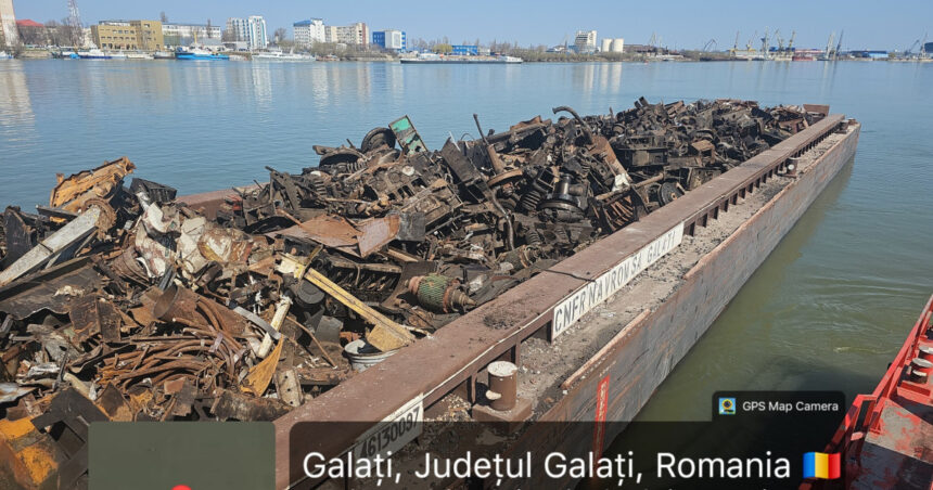 barja cu deseuri suspecte din republica moldova oprita in portul galati garda de mediu a descoperit nereguli grave 69c53bb01eb94
