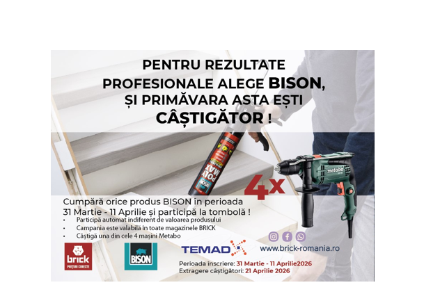 brick romania lanseaza o campanie cu premii pentru clientii din magazinele fizice pentru rezultate profesionale alege bison si primavara asta esti castigator 69cb3d9fb2cec
