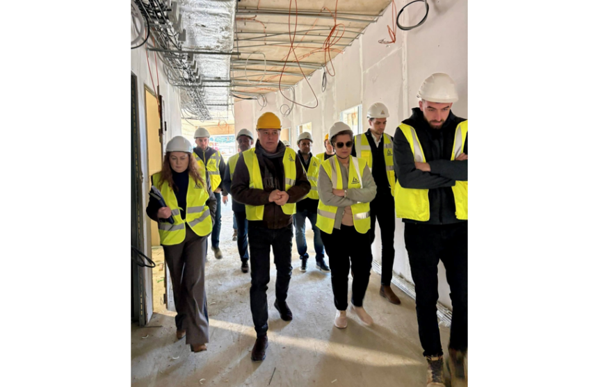 foto proiectul noului corp al spitalului mama si copilul din constanta a depasit 50 vizita a secretarului de stat de la mipe pe santierul de lucru 69b0610684462