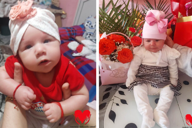 ioana o fetita de doar doua luni nu poate vedea chipul mamei are nevoie de 11 000 de euro pentru operatia ce i ar aduce lumina in ochi 69b82354730aa