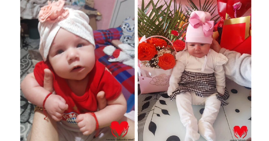 ioana o fetita de doar doua luni nu poate vedea chipul mamei are nevoie de 11 000 de euro pentru operatia ce i ar aduce lumina in ochi 69b82354730aa