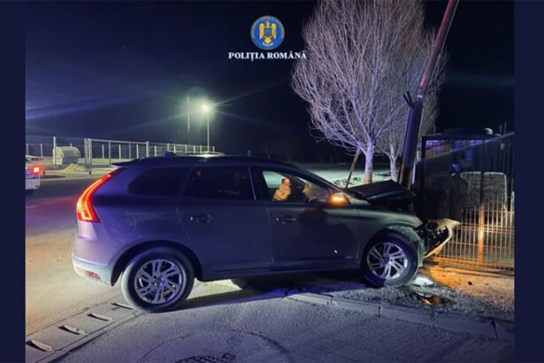 limanu un sofer beat a ignorat semnalele politistilor si a calcat acceleratia cursa lui s a terminat intr un gard 69b68b87cd0c0