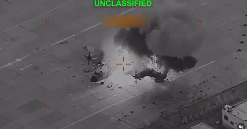 momentul in care rachetele americane surprind la sol mai multe avioane ale iranului si le distrug 69b5c189b04c6