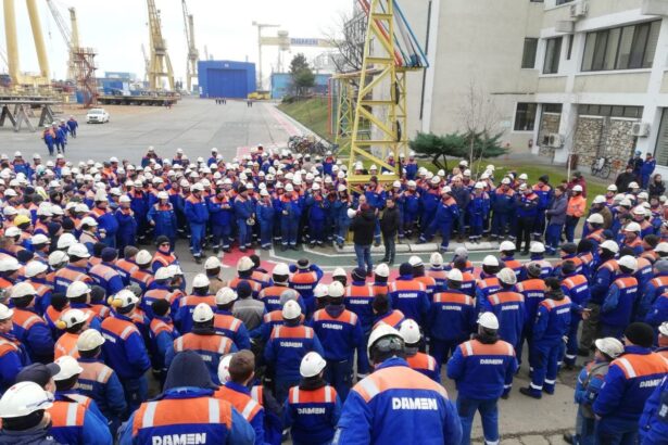 sindicalistii de la damen shipyards mangalia sa discutii astazi cu ministrul economiei dupa ce vineri au intrerupt spontan munca oamenii nu si au luat salariile de doua luni 69a556bc31494