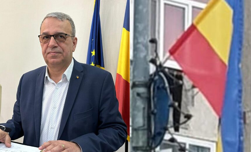 vergil chitac amendat de prefectura pentru arborarea drapelului in mod gresit culorile erau orientate orizontal 69bc10a14dc6e