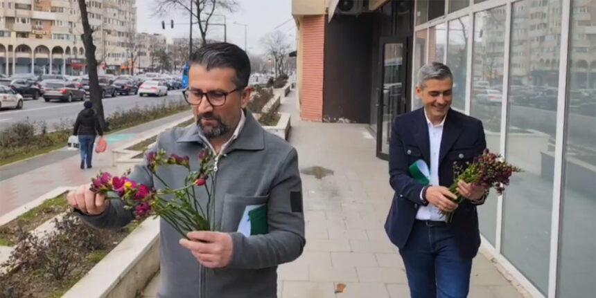 video decebal fagadau si lucian lungoci cu bratele pline de flori pentru ziariste sunt proaspat culese 69b2970619fda