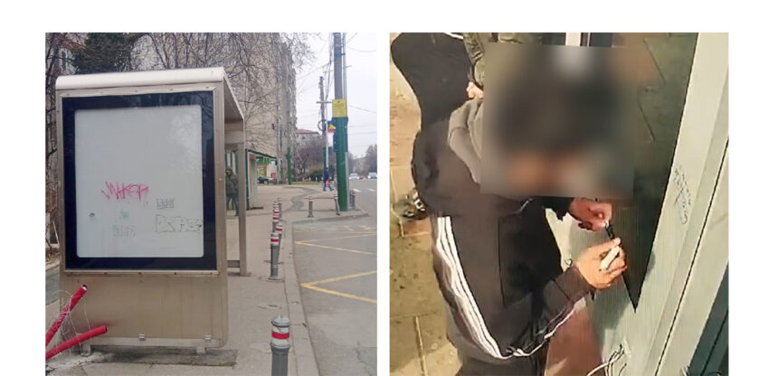 video doi minori din constanta filmati si amendati dupa ce au umplut cu graffiti mai multe cladiri si echipamente stradale 69c644ebcb0d3