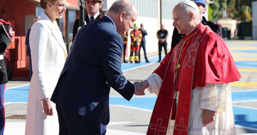 videofoto papa leon al xiv lea la monaco intampinat de printul albert si printesa charlene va oficia liturghia pentru 15 000 de persoane 69c7b0f79dfa8