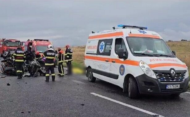 accident grav intre lumina si sibioara pe dn22 un autoturism s a rasturnat 69d644aa15975