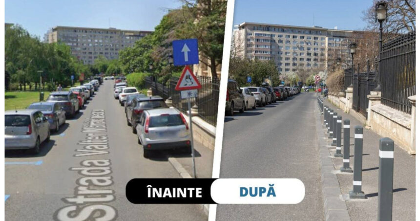 administratia strazilor monteaza stalpisori pe trotuarele din bucuresti pentru a impiedica soferii sa mai parcheze 69d405f937839