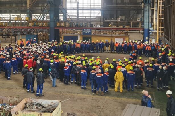 foto ploaia si vremea rea nu opresc protestele de la damen shipyards mangalia sa oamenii explica de ce este cruciala aprobarea planului de reorganizare a societatii 69ce5f244be35