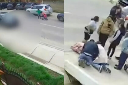 video accident grav in bacau un copil a fost lovit de o masina dupa ce a fugit de langa mama sa interventia a doi tineri i a salvat viata 69cd47e57b7e3