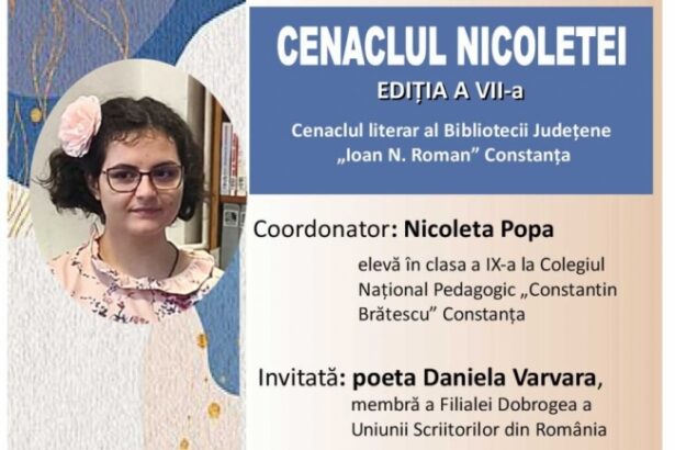 biblioteca judeteana constanta organizeaza o noua editie a cenaclului dedicat tinerilor autori 69faff7b623d9
