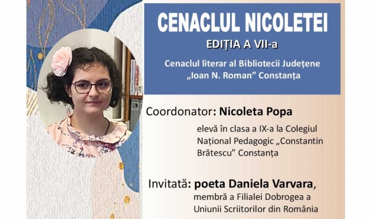 biblioteca judeteana constanta organizeaza o noua editie a cenaclului dedicat tinerilor autori 69faff7b623d9