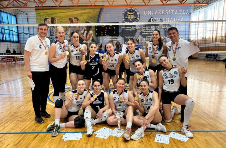 fetele de la universitatea ovidius din constanta sunt din nou campioane universitare la volei 6a033425ed2b4