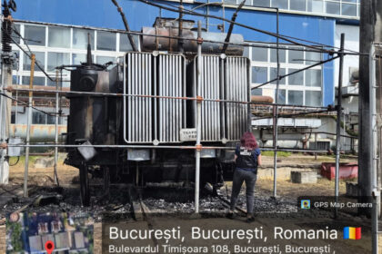 foto garda de mediu verificari dupa incendiul de la cet vest solul posibil contaminat pe o suprafata de 50 de metri patrati 69fb379306c67