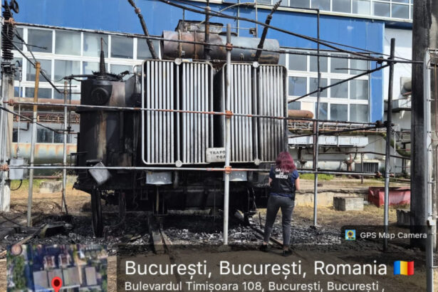 foto garda de mediu verificari dupa incendiul de la cet vest solul posibil contaminat pe o suprafata de 50 de metri patrati 69fb379306c67