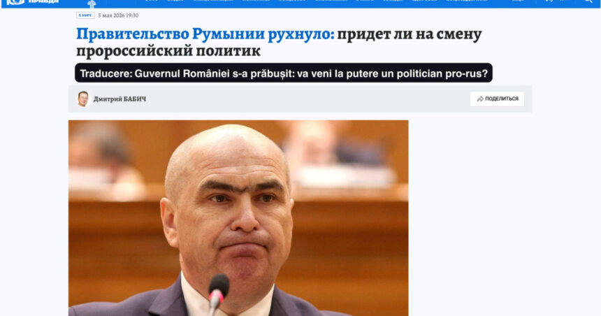 principalul ziar din rusia comenteaza caderea guvernului de la bucuresti kp va veni un politician pro rus 69fb0fd26200f