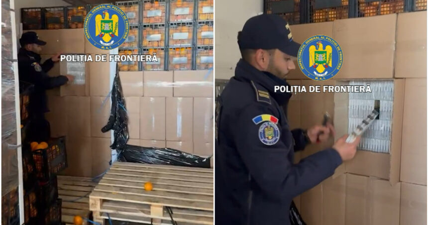 tigari de contrabanda in valoare de 2 milioane de euro ascunse printre lazi cu portocale un roman a fost arestat in giurgiu 69fd9b4b7c40d