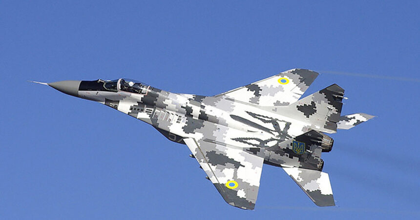 video momentul in care un pilot ucrainean de mig 29 distruge o drona rusa shahed intr o misiune de interceptare la joasa altitudine 6a00c05c4fd06