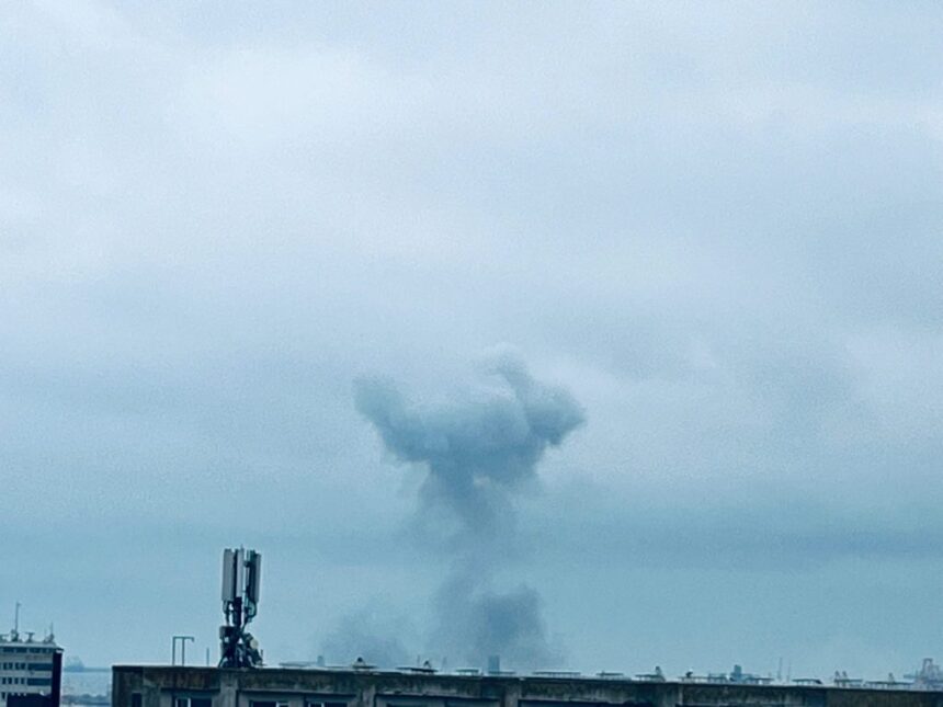 foto explozie puternica in portul constanta in zona unde a fost gasita drona marina 6a227c13a79c7
