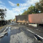 galerie foto accident rutier cu doua tir uri implicate vehiculele au luat foc un sofer este din tulcea altul din ucraina 6a3bb64741c22