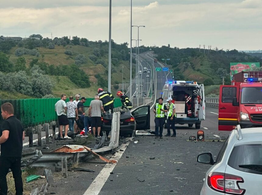 video accident grav pe a2 langa cernavoda o femeie in coma si un copil de doi ani printre victime 6a2bf9647eebe