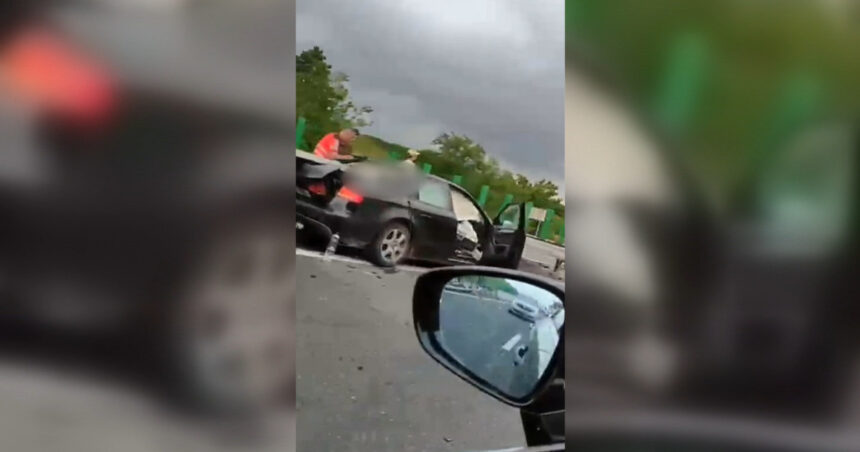 video accident grav pe autostrada soarelui trei persoane intre care o fetita de 2 ani au fost ranite traficul este blocat 6a2bff184f47c