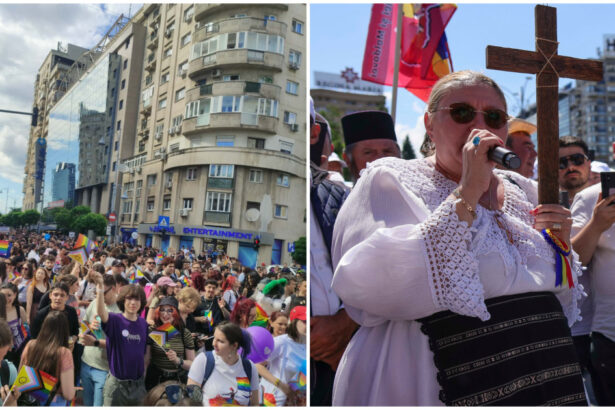 video cateva zeci de mii de oameni participa la marsul lgbt din bucuresti contramanifestatia marsul normalitatii condusa de diana sosoaca 6a2d8c6e1ac61