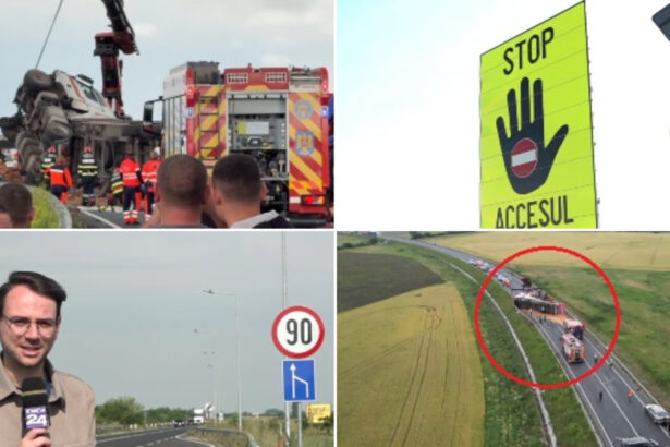video e haotic accidente in lant pe soseaua de centura a unui mare oras drumarii au suplimentat indicatoarele rutiere insa fara succes 6a24fe19c3c79