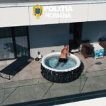 video momentul in care un roman urmarit international este saltat de politisti dintr o piscina gonflabila de pe terasa apartamentului sau 6a3facf91b925