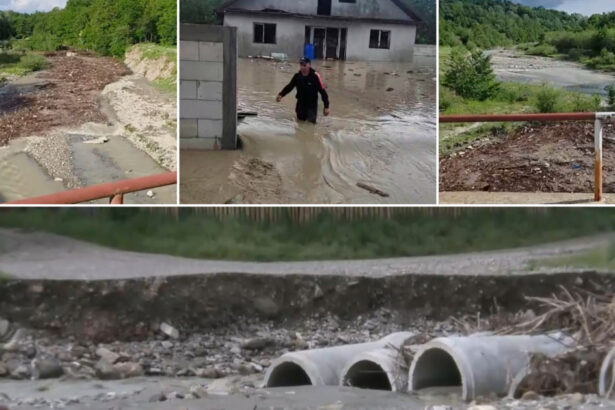video prapad in zeci de localitati din romania dupa ploile de ieri imagini cu viitura care umfla apele unui rau mai multe sate sunt izolate 6a25446e2e883