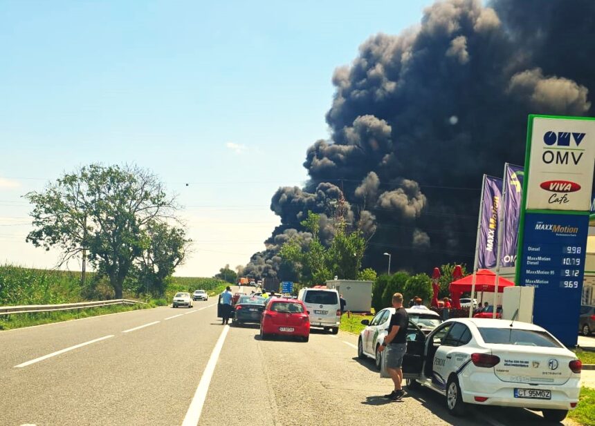 video alerta la harsova cisterna implicata intr un accident urmat de incendiu 6a688249d303f