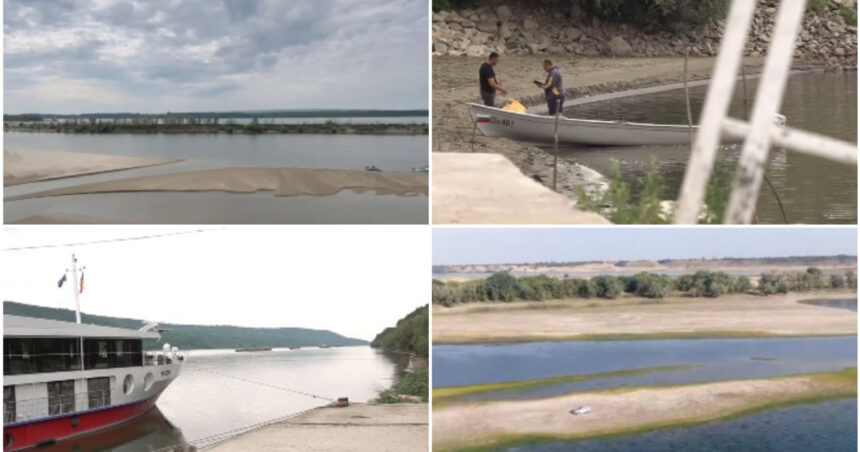 video seaca dunarea nave blocate de patru zile la mal imagini dezolante cu fluviul care a ajuns la cel mai mic nivel din ultimii 22 de ani 6a55b78a89607