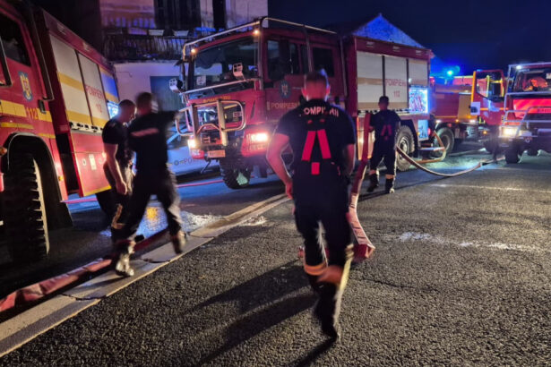 videofoto pompierii romani au intervenit pentru a salva locuinte amenintate de incendiile din franta misiunea continua in conditii dificile 6a4b523809ad9