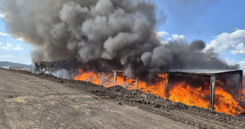 foto incendiul de la centrul de colectare a deseurilor din covasna stins dupa trei zile au ars peste 1 600 de metri patrati 6a8565cb32a9d