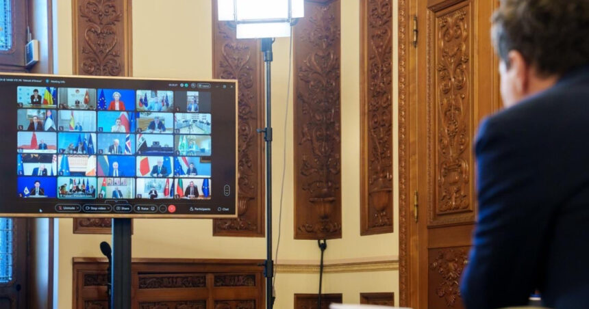 presedintele nicusor dan participa luni prin videoconferinta la reuniunea coalitiei de vointa pentru ucraina 6a8be12a7d71c